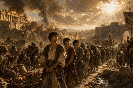 👑 FROM BABYLON TO THE ETERNAL KINGDOM | Chapter 1 – 👑 Miniseries 1: 🌍 From Jerusalem to Babylon | ⚔️ Poem 1 – Jerusalem Falls