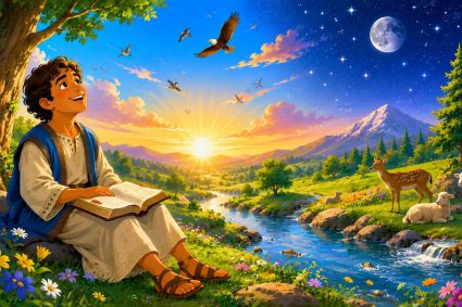 🧒📚 Bible Stories to Marvel At | 08.26.2026 | 🎻 Psalms | ☀️ Chap.19 – The Heavens and the Word Declare God’s Glory